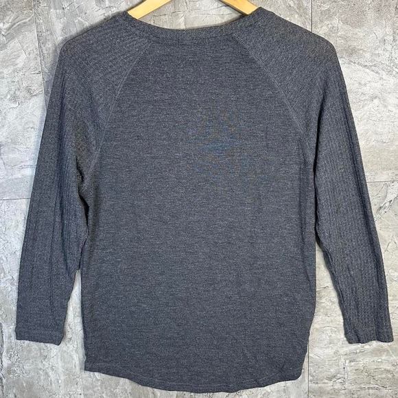 Grey & white Fall long sleeve top Woman's Medium‎ #autumnvibes - Picture 5 of 5